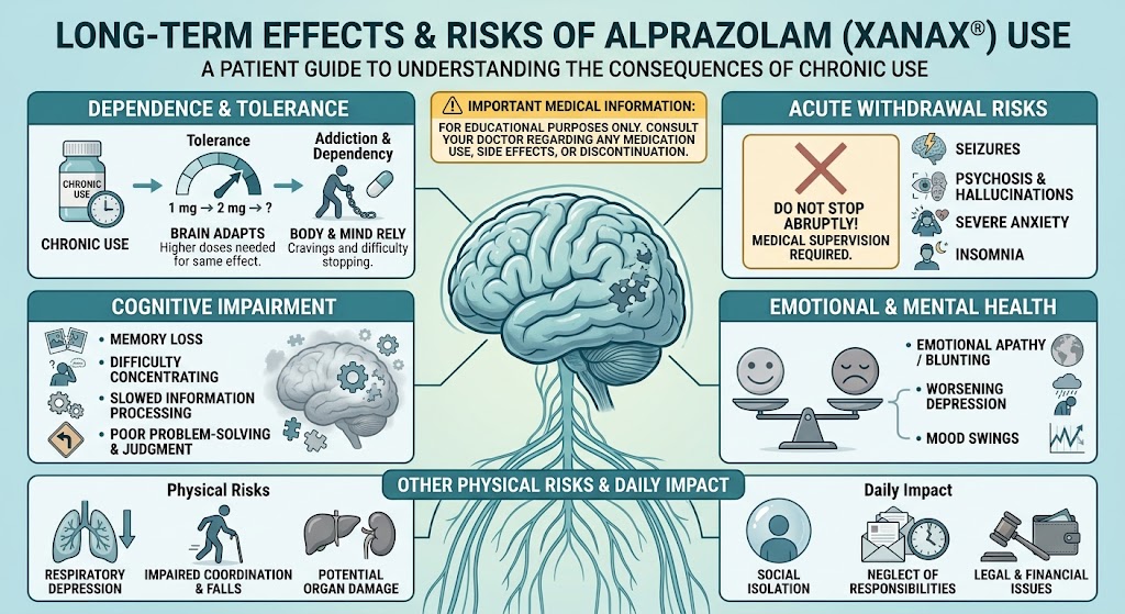 alprazolam side effects long term